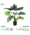 GloboStar® Artificial Garden MONSTERA PLANT 20001 - Τεχνητό Διακοσμητικό Φυτό Μονστέρα Υ85cm